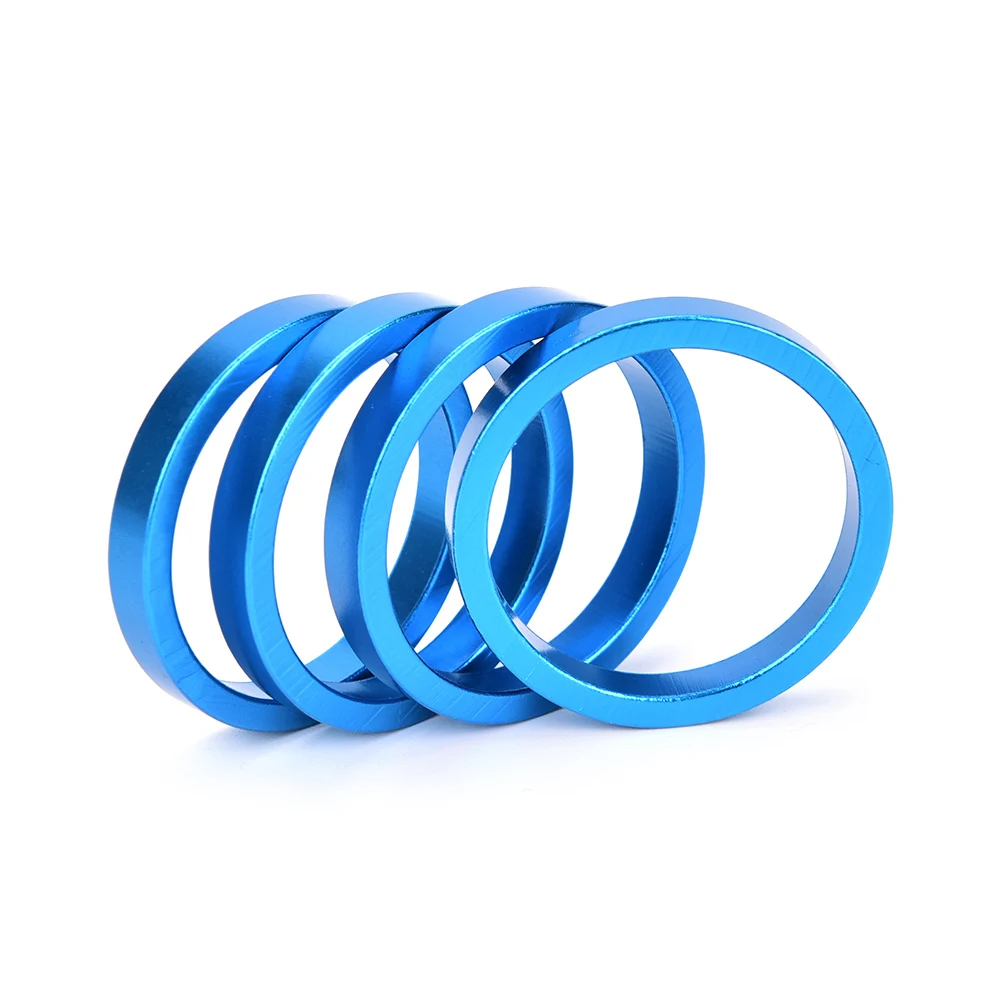 

4Pieces Bike Fork Washer Stem Spacers Aluminum Alloy Bicycle Headset Washer Raise Handlebar