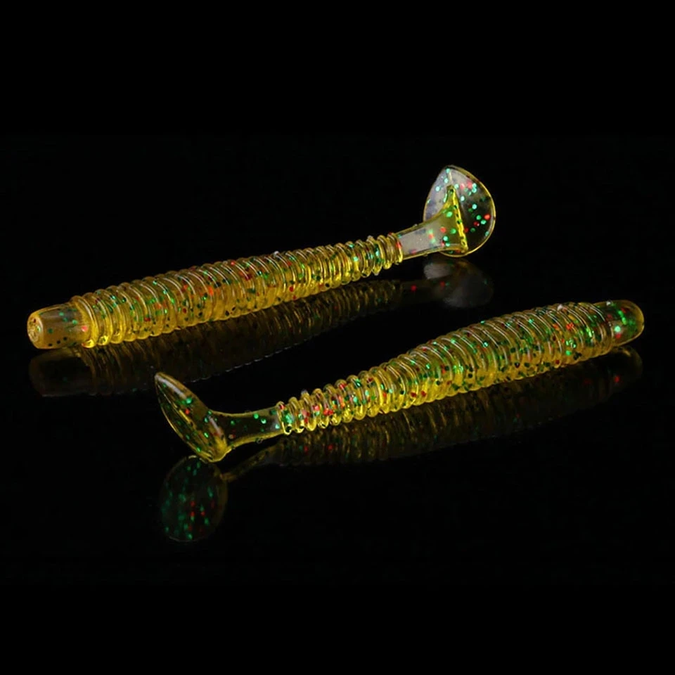 

WALK FISH 12 шт./лот 70 мм, 2,2 г, мягкая резиновая приманка, рыболовная приманка, джиг-воблер, Мягкая приманка в виде червя для ловли карпа, искусстве...