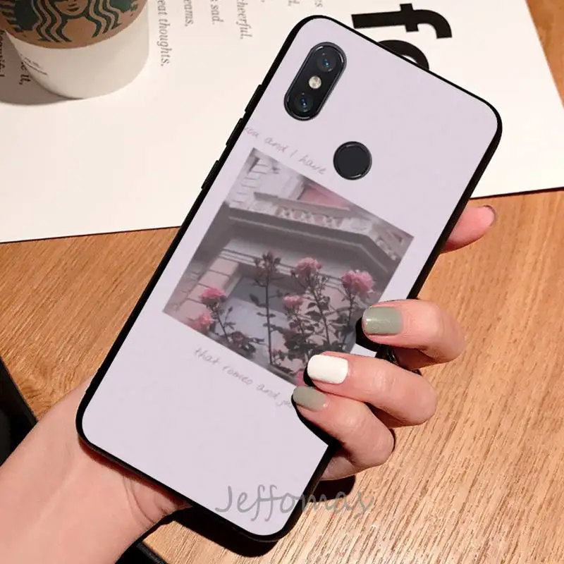 

Aesthetics songs lyrics Phone Case For Xiaomi Redmi note 7 8 9 t max3 s 10 pro lite coque shell cover funda