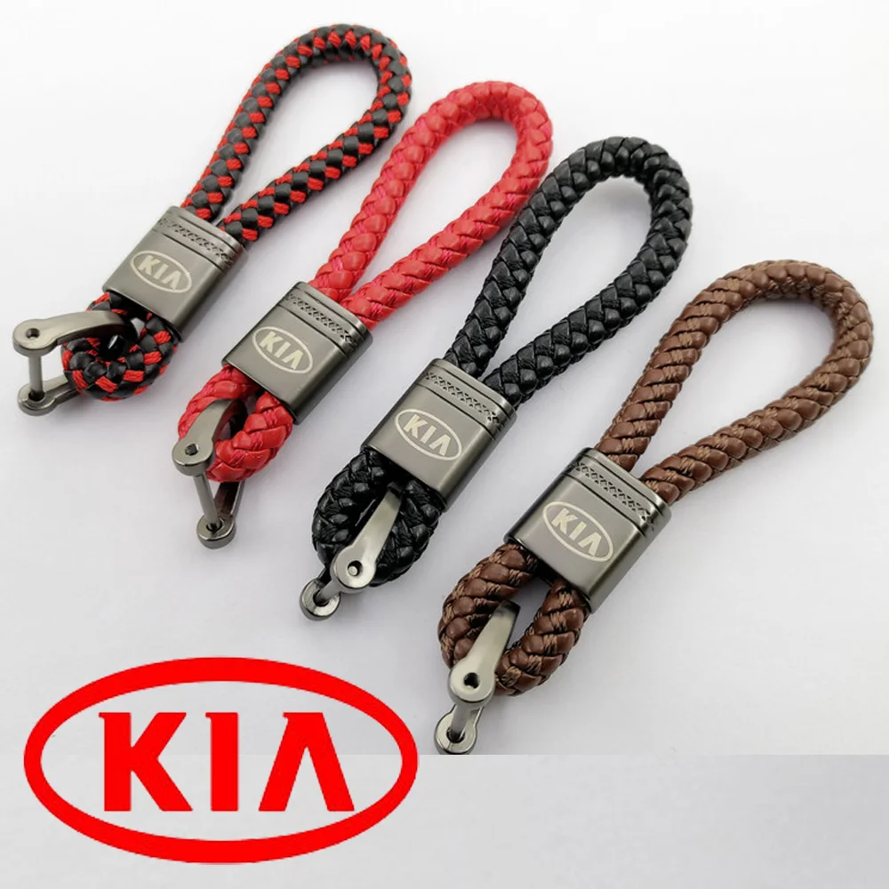 Автомобильный брелок металлический кожаный для ключей rio Cerato K2700 K2900 Magentis Optima Rondo