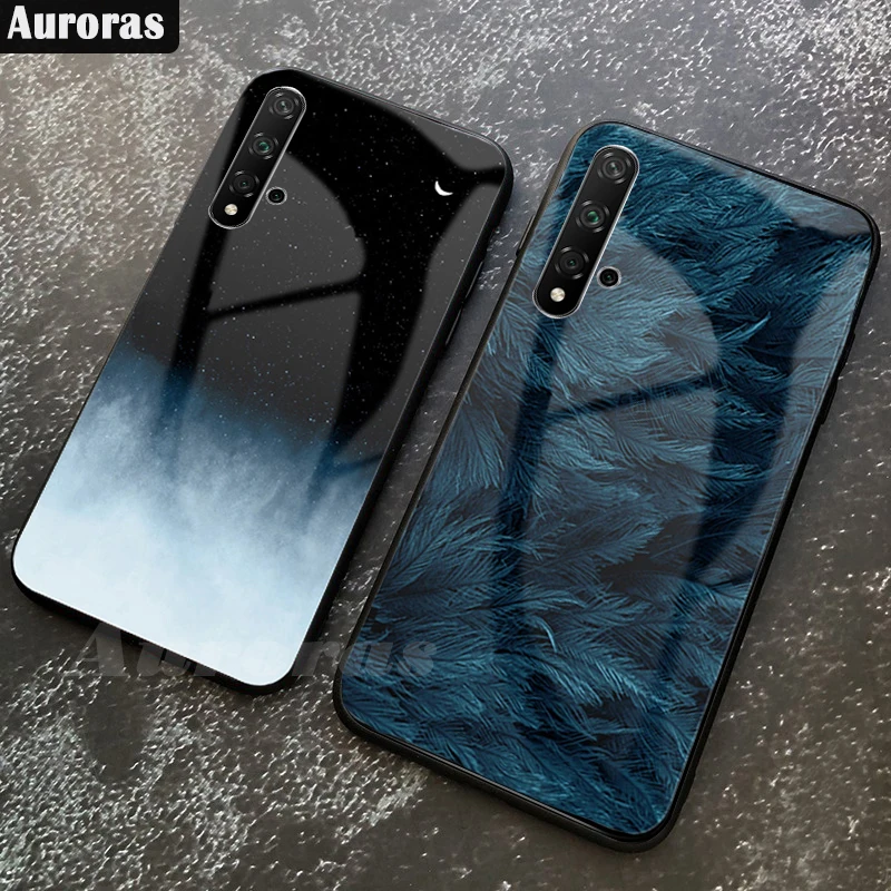 Чехол Auroras для HUAWEI Nova 5T чехол из закаленного стекла с принтом перьев huawei nova 5t