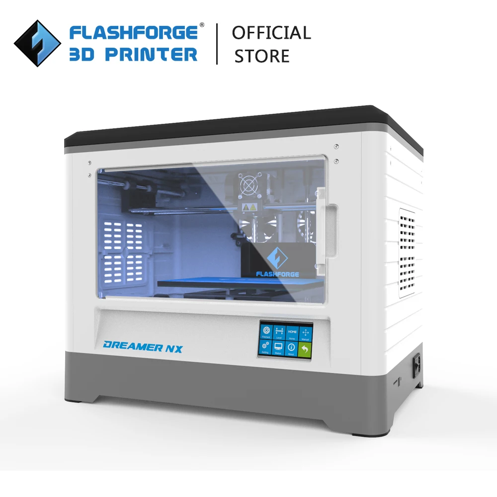 Verkauf Flashforge 3D Drucker Träumer NX Komplett Montiert Einzigen Extruder Drahtlose Verbindung DIY 3d Drucker Kit Mit Schloss Für Familie Verwenden
