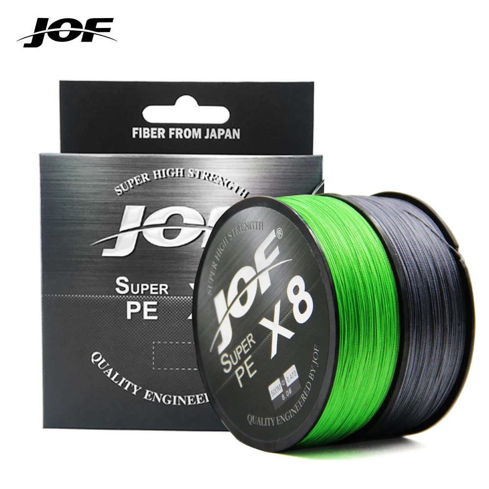 JOF X8 150 м 300 500 плетеная рыболовная леска 8 нитей многоцветная мультифиламентная