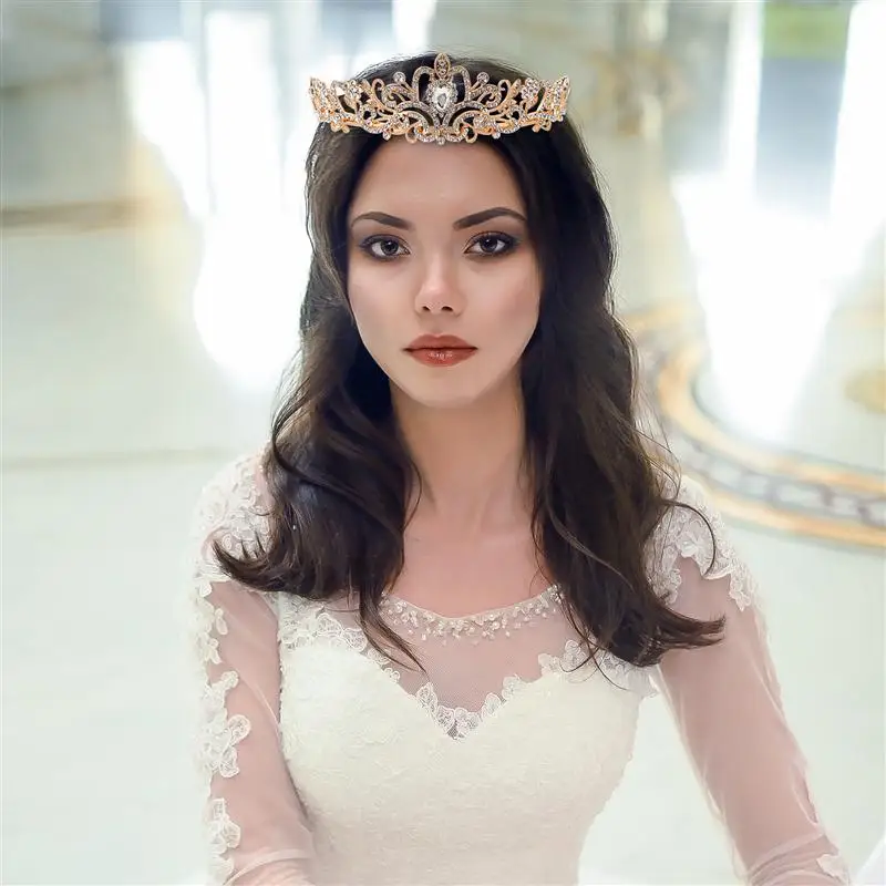 Повязка на голову для невесты 1 шт. костюм с короной красивые кристаллы - купить по