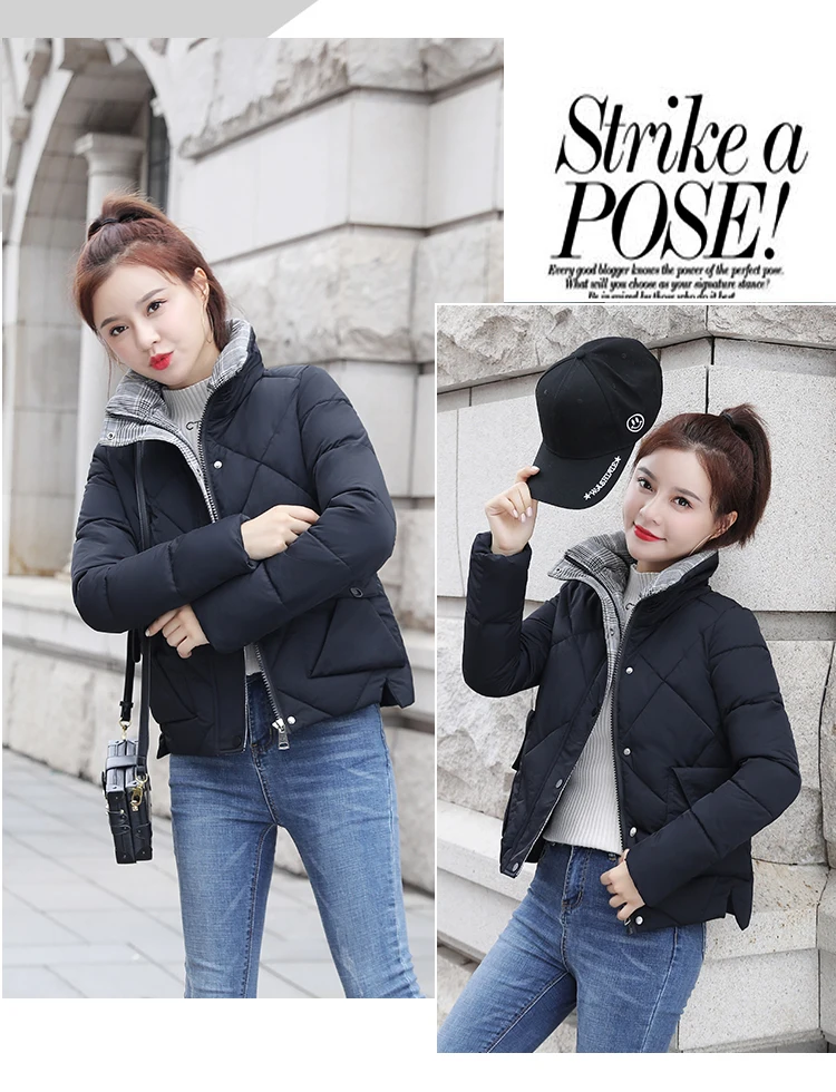 Tcyeek Winter Jacket Women Parkas Mujer Women's Down Cotton Jackets Feminine Hiver Warm Coat Fit Office Ladies Clothes 1986