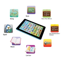electronic pad toy cartoon early educational touch and learn alphabet toy animals number and color cognative learning