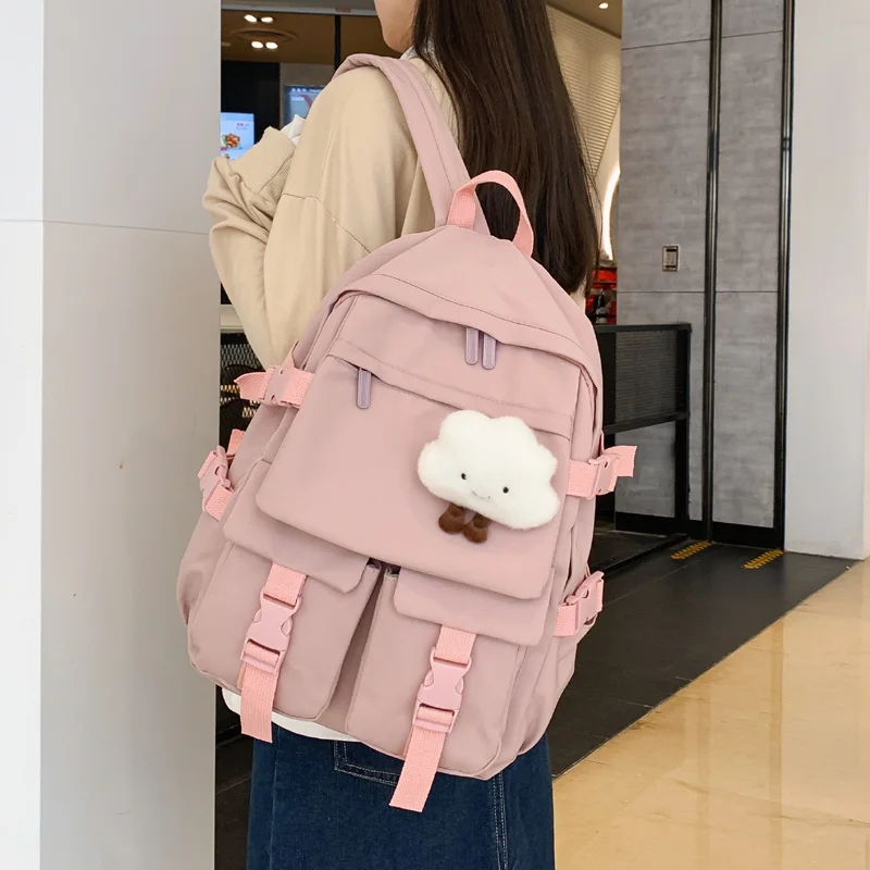 

Silid Color Women Backpack Large Capacity Female Shoulder School Backpacks for Teeangers Cute Travel Bags Ladies Ruckpack New