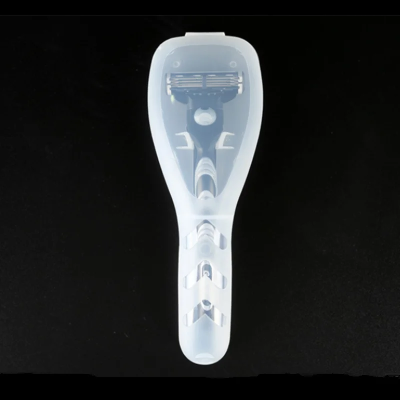 Чехол для бритвы путешествий держатель лезвий пластиковый чехол костюма багажа