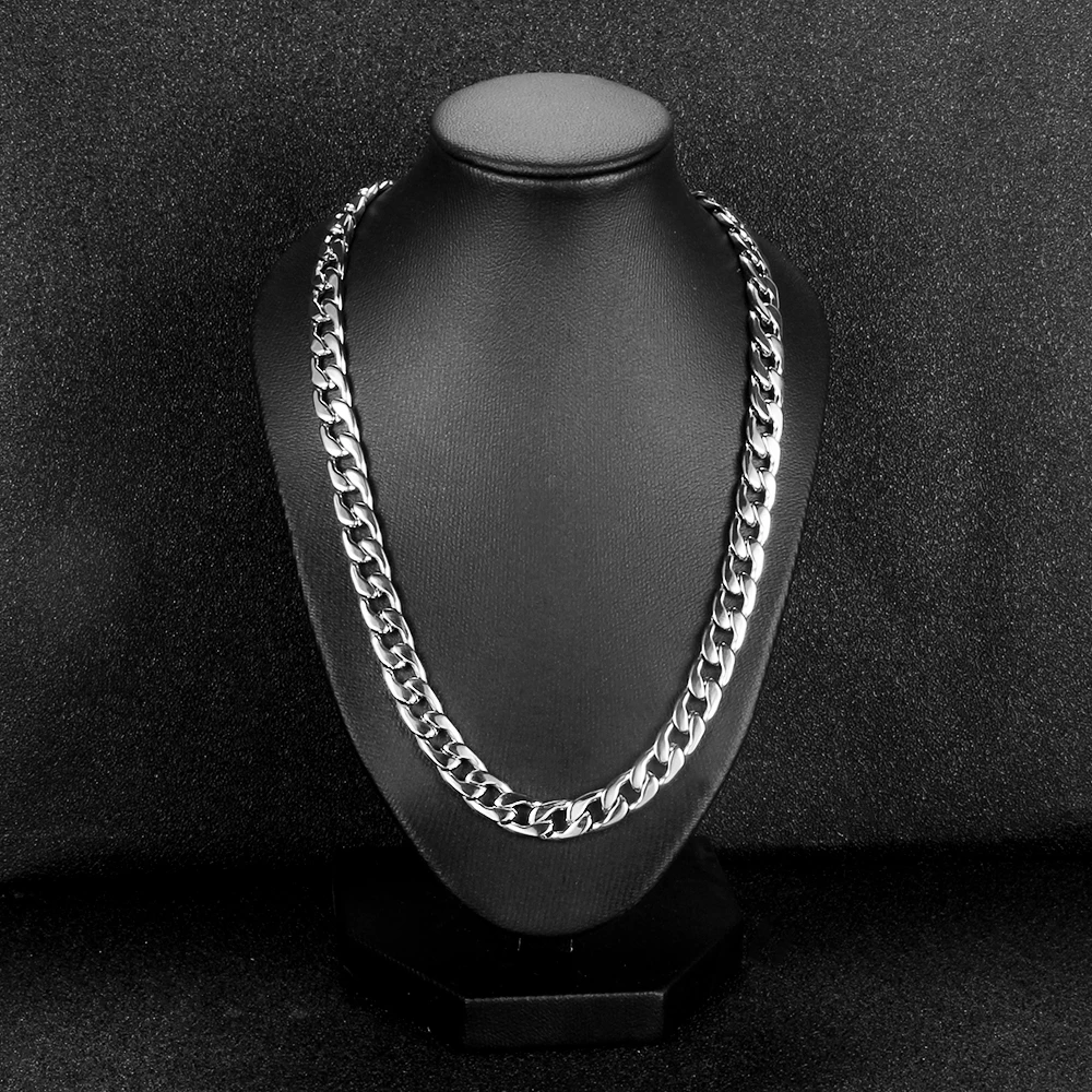 

3-12mm Stainless Steel Cuban Link Chain for Men Women Hip Hop NK Necklace Gold Silver Chokers Jewelry Accessories Gifts