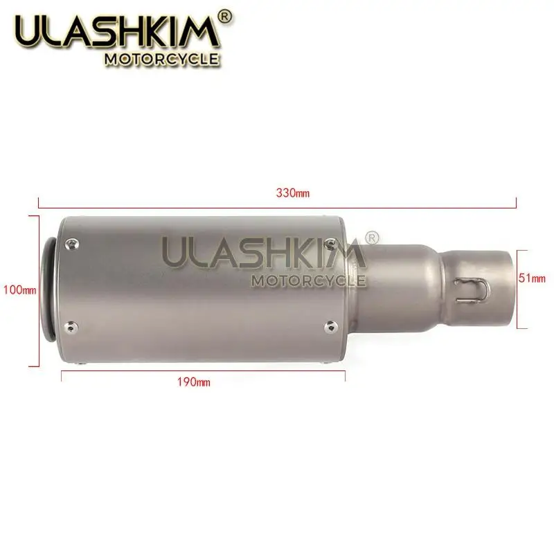 M3 мотоцикл полная система глушитель среднего подключения трубы слипоны для HONDA
