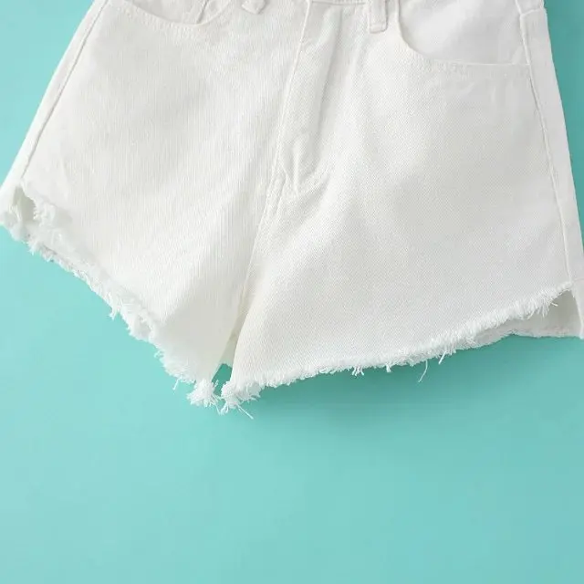 Front Mini Short Feminino Back Long Woolen High Waist Denim Sexy Shorts Jeans Women's 4 Colors Plus Size Street Style | Женская