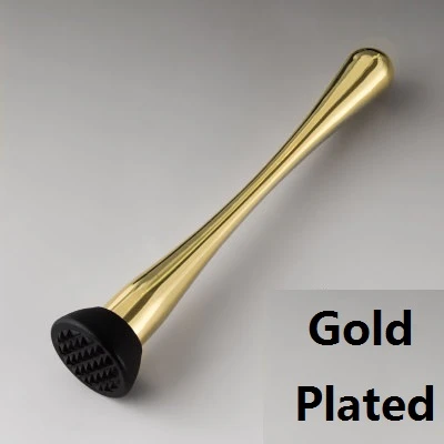 Gold Серебро медь золото коктейль мудлер нержавеющая сталь бар миксер барная посуда Mojito коктейль DIY напиток фрукты мудлер измельченный - Цвет: Gold