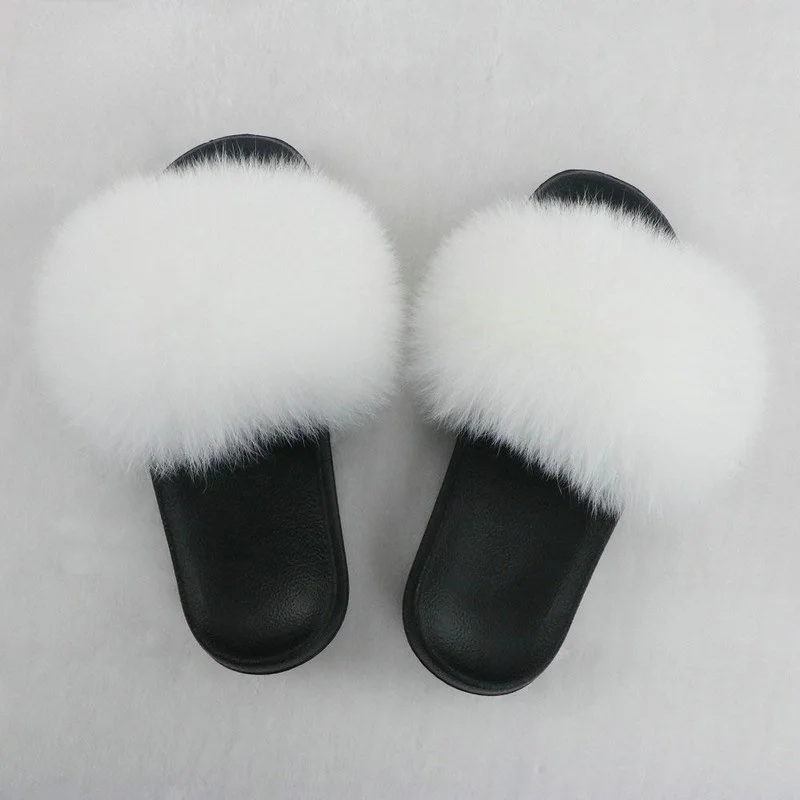 

2021 Summer Slippers New Fashion Furry Slippers Women's Outerwear Home Platform Shoes Color-blocking Women's Shoes Large Size