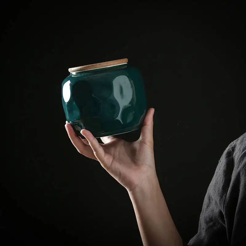 Изысканные керамические банки для хранения чая большой емкости герметичный