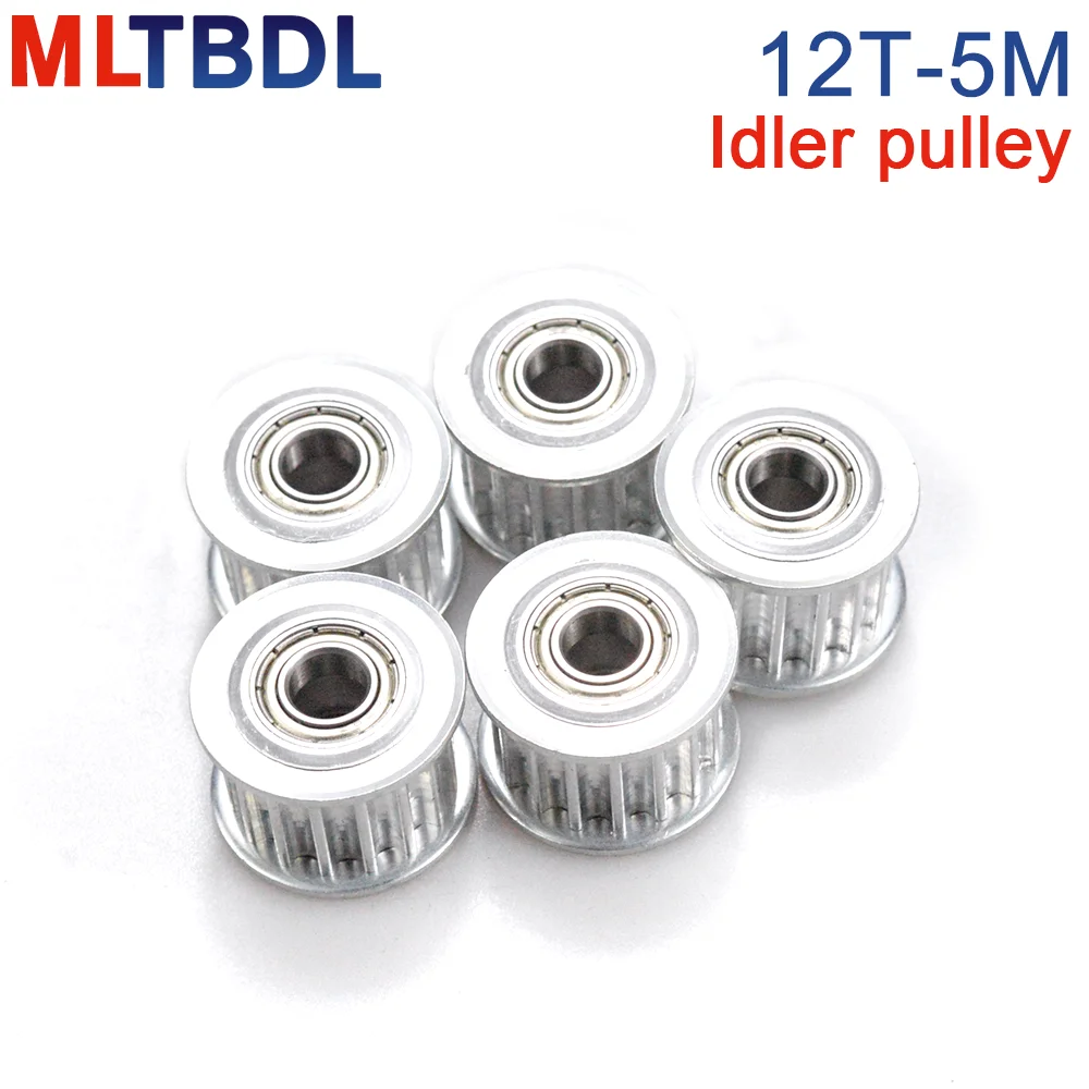 12 зубьев 5 м натяжитель шкива колесо отверстие 3/4/5/6 мм с направляющей подшипника