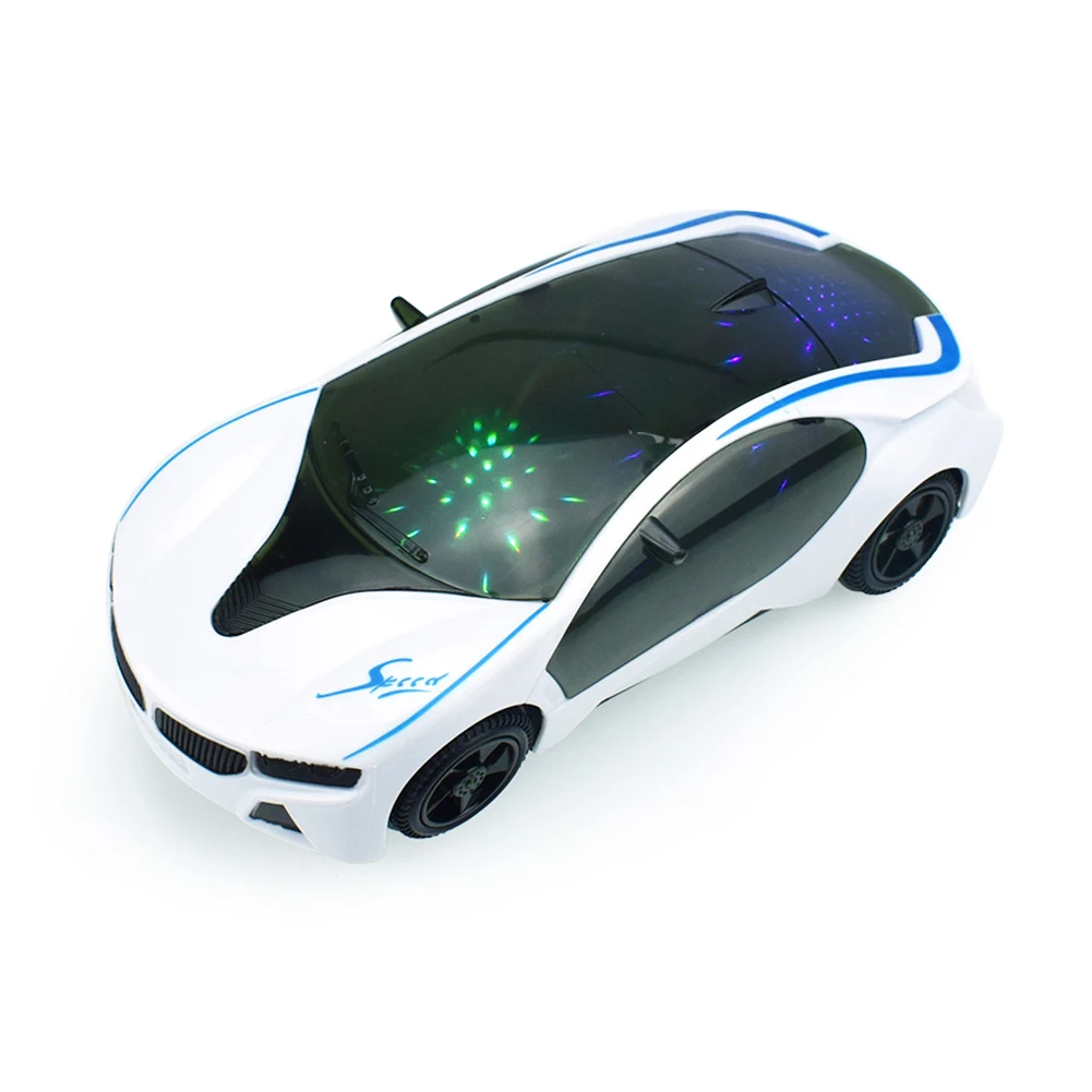 

3D Supercar Style Electric Toy With Wheel Lights&music Kids Boys Girls Gift Music Lights Electric Universal Dropshipping Car Toy