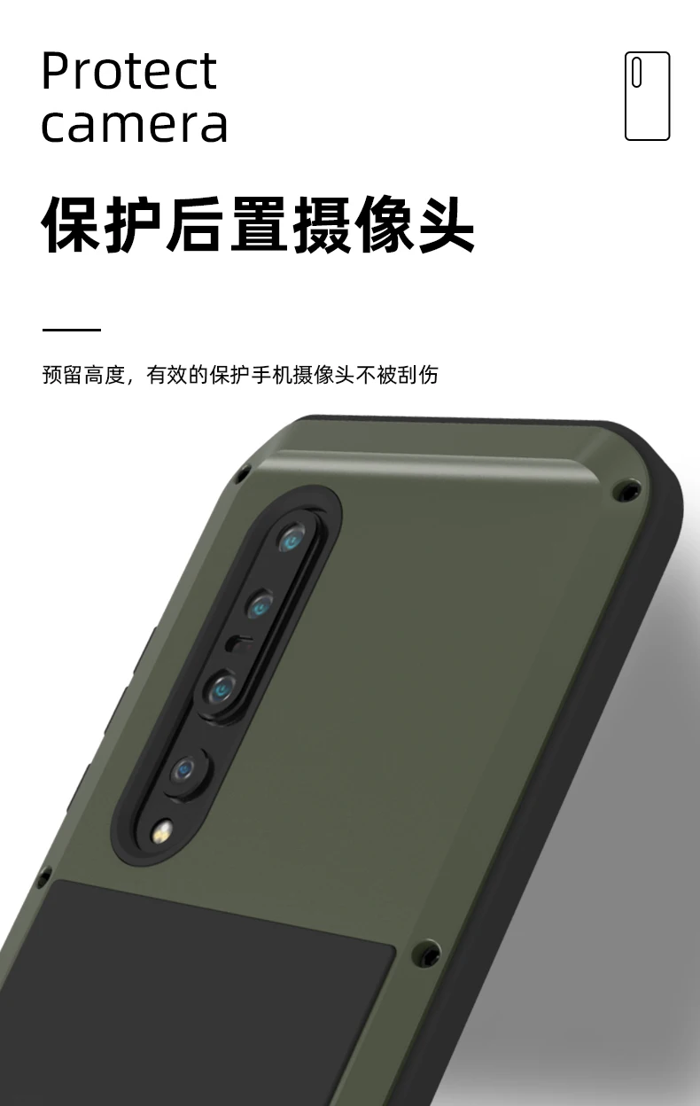 original love mei powerful case for xiaomi mi 10 metal armor shock dirt proof water phone cases for xiaomi mi 10 pro 6 67‘’ 5g free gl