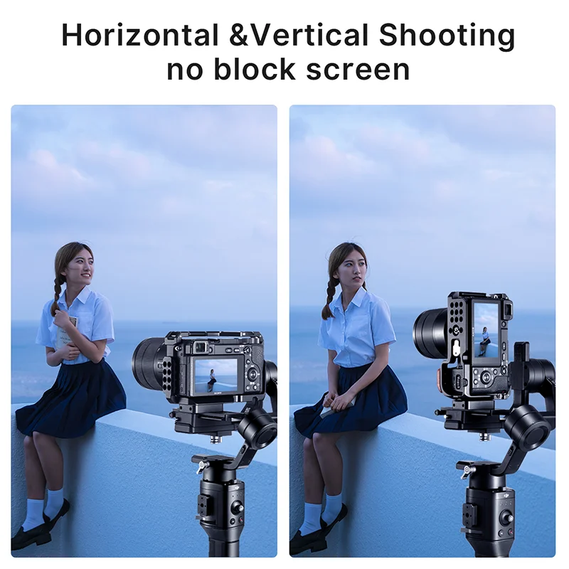 Металлический корпус UURig для камеры Sony A6000 A6100 A6300 A6400 A6500 RIG Arca Swiss Cold Shoe Arri