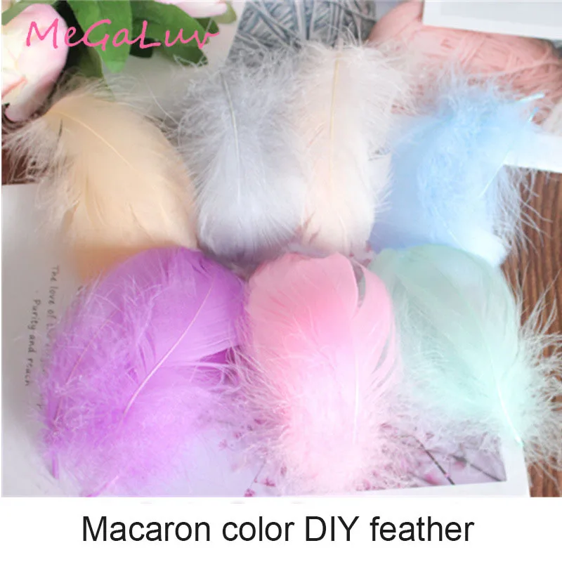 100 шт. Разноцветные перья для упаковки невесты|Украшения своими руками вечеринки|