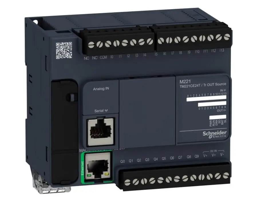 

Логический контроллер TM221CE24T, Modicon M221, 24 IO транзистор PNP Ethernet