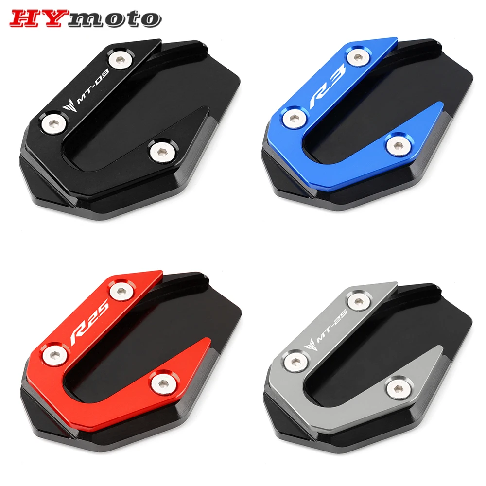 

For YAMAHA MT03 MT25 YZFR3 YZFR25 MT 03 25 YZF R3 R25 2014-2020 Motorcycle Kickstand Foot Side Stand Extension Pad Support Plate