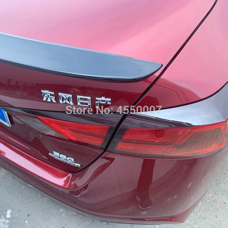 Для Nissan New Altima Teana 2019 ABS пластик грунтовка Цвет Внешний задний спойлер багажник