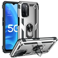 fashion shockproof armor rugged phone case for oppo realme f19 c21 a74 a54 a55 5g 4g ring magnetic kickstand protection cover