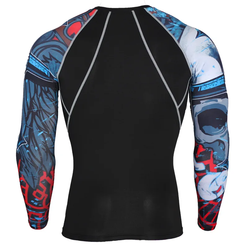 

motorcycle New Jogging compression Set tactics Quick-drying Gym T-shirt Leggings Union Suit Sportswear Fitness Running suit