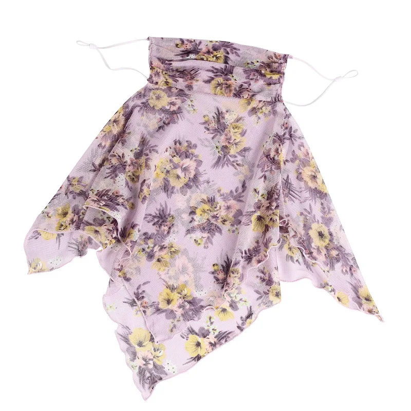 

Fashion Woman Multicolor Floral 100% silk Mouth Mask Anti Dust And Nose Protection Face Sunshade Mouth Mask Reusable Masks