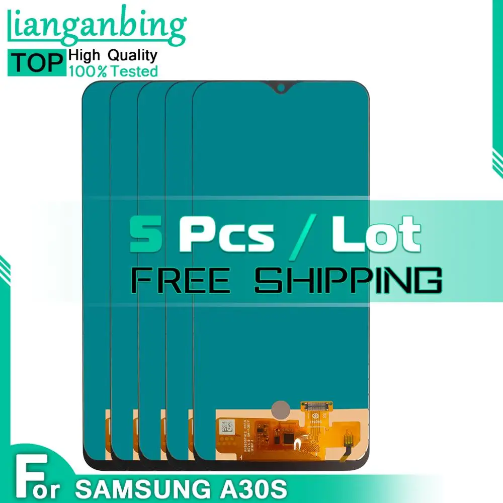 Оптовая продажа 5 штук INCELL для Samsung Galaxy A30s LCD A307FN A307G SM A307F ЖК сенсорный экран