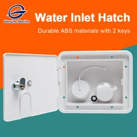 gravity lockable leakproof fresh water inlet hatch rv accessories square with keys screws pressure filling port hatch cover