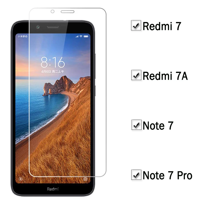 Не 7 Pro Защитное стекло для Xiaomi Redmi a 7a Note 7Pro Note7 защита экрана Ksiomi Notes a7 Redmi7 Note7pro
