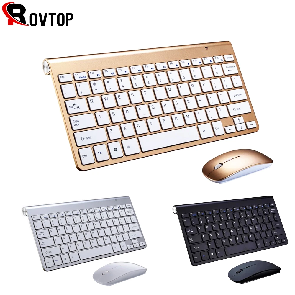 

New 2.4G Keyboard Mouse Combo Set Multimedia Wireless Keyboard and Mouse For Notebook Laptop Mac Desktop PC TV Office Supplies