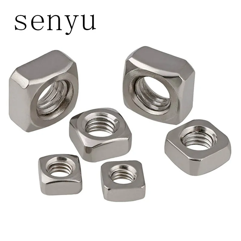 Квадратные гайки из нержавеющей стали LUCHANG бесплатная доставка 100 шт. M3 M4 M5 M6 M8