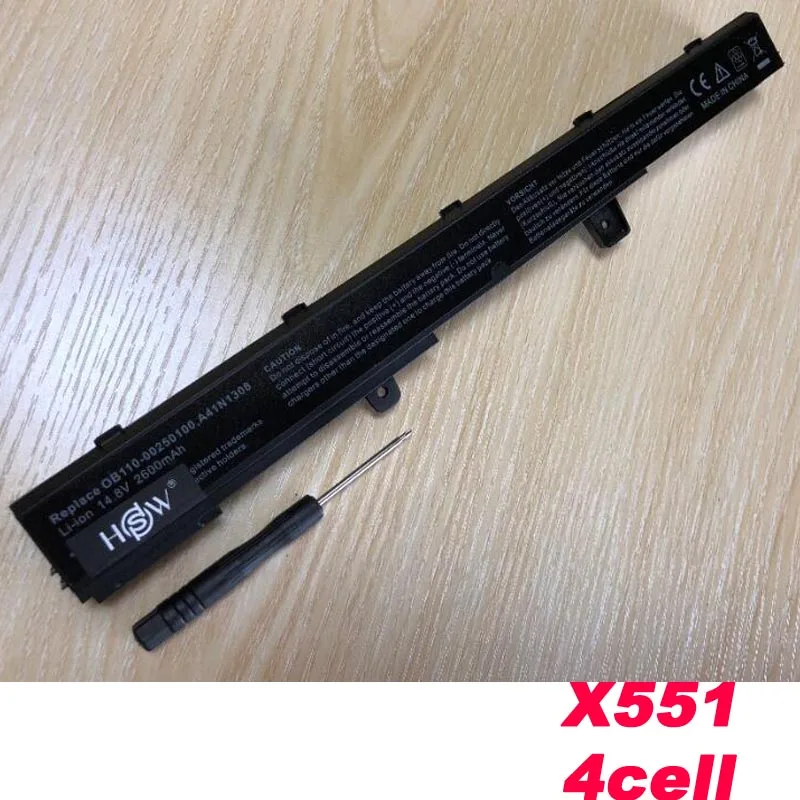 Ноутбук Батарея A41N1308 A31N1319 0B110-00250100 X551M для Asus X451 X551 X451C X451CA X551C X551CA серии Бесплатная
