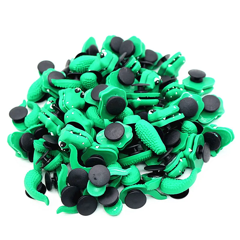 3Pcs a Set Shoe Decorations Novelty Cute PVC Animal 3D Crocodile Garden Shoes Accessories Croc Buckles Charm Ornaments 3D-ey03