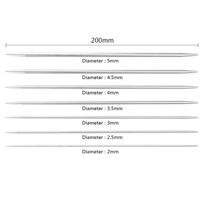 Straight Knitting Needles Stainless Steel Crochet Hooks For Diy Weave Tools Sewing Accessories CNIM Hot | Дом и сад