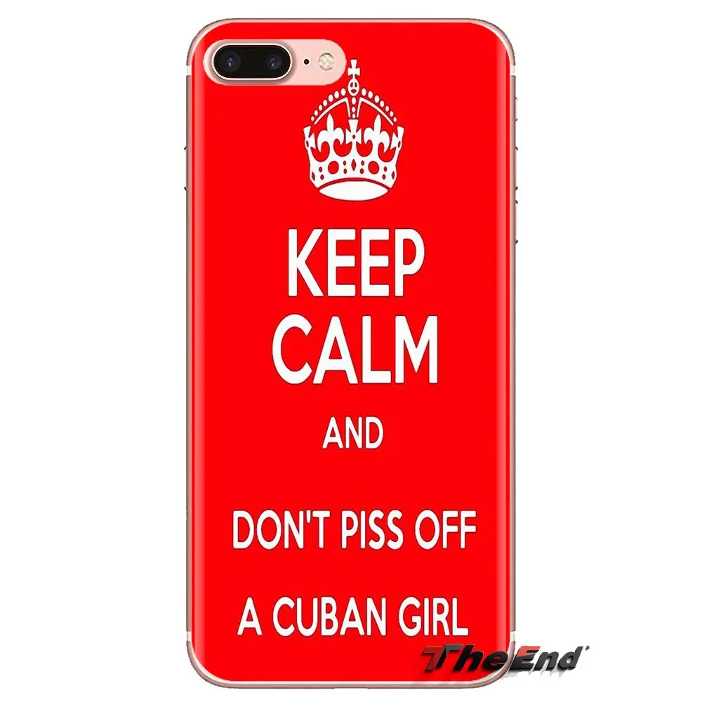 И надписью Keep Calm I'm кубинский флаг куба для iPhone XS Max XR X 4 4S 5 5S 5C SE 6 6S 7 8 плюс samsung Galaxy