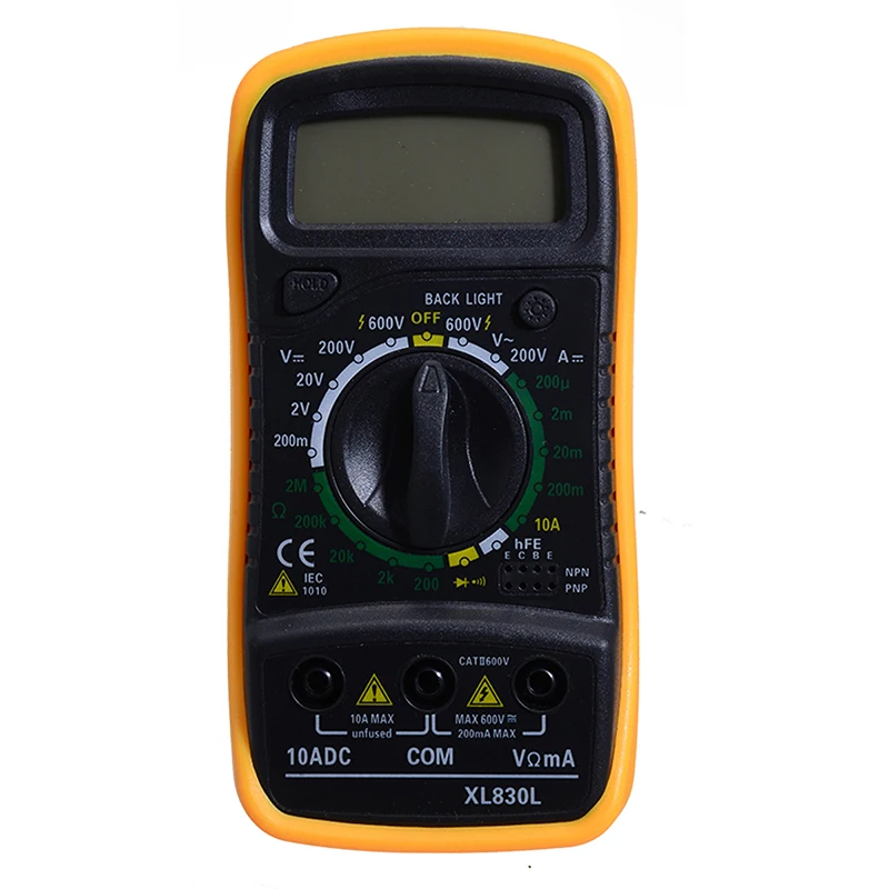 XL830L Мини цифровой мультиметр с ЖК дисплеем Вольтметр AC DC Амперметр тестер er