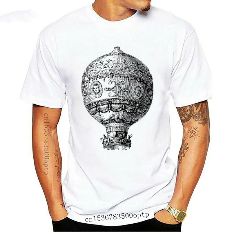 Винтажная футболка с воздушным шаром Классическая Летающая в стиле ретро
