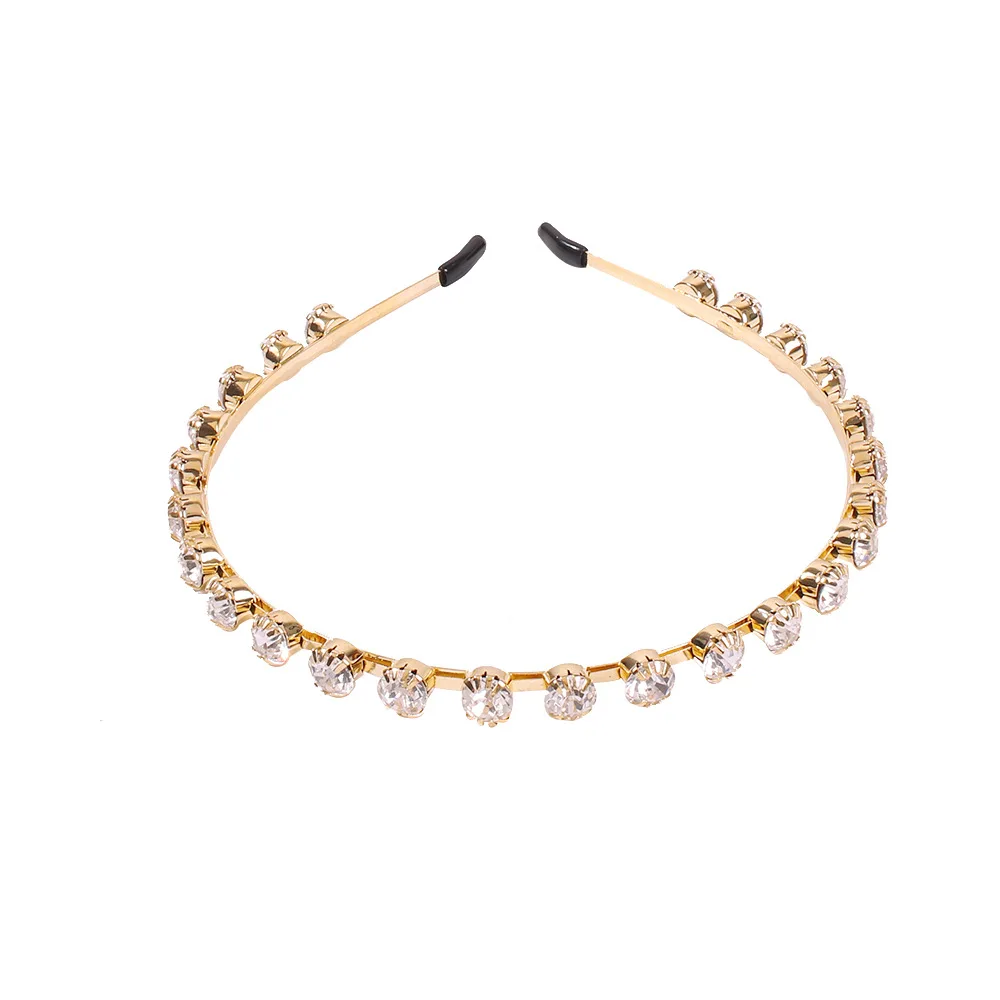 Повязка на голову с кристаллами для женщин аксессуары волос со стразами