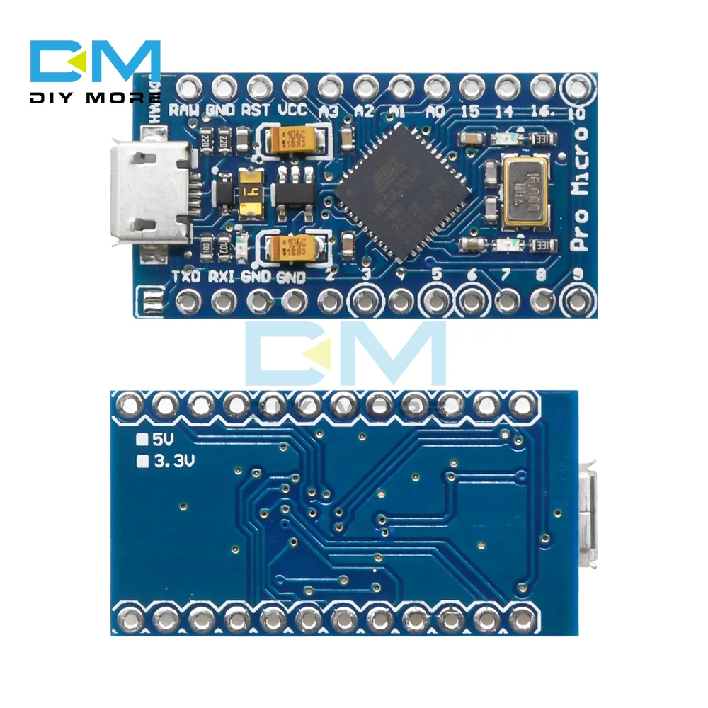 Сменный ATmega32U4 Pro Micro 5 в 16 МГц для Arduino Mini с 2 рядным контактным разъемом Leonardo Usb