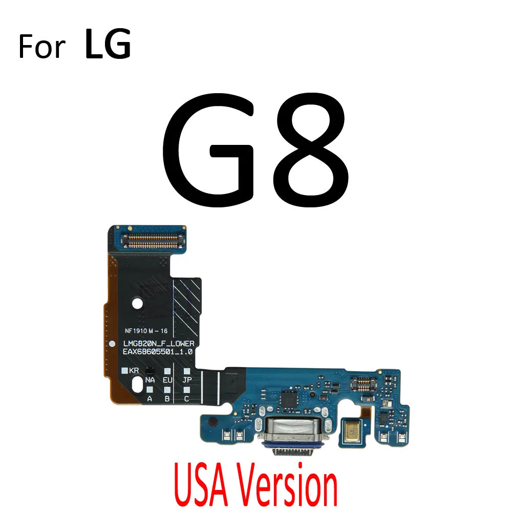 

10pcs/lot Power Charger Dock USB Charging Port Plug Board With Microphone Mic Flex Cable For LG G5 G6 Plus G7 G8 ThinQ
