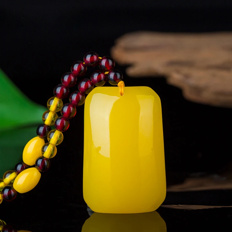 Куриное масло медовый воск ничего брендовый кулон янтарная подвеска капелька