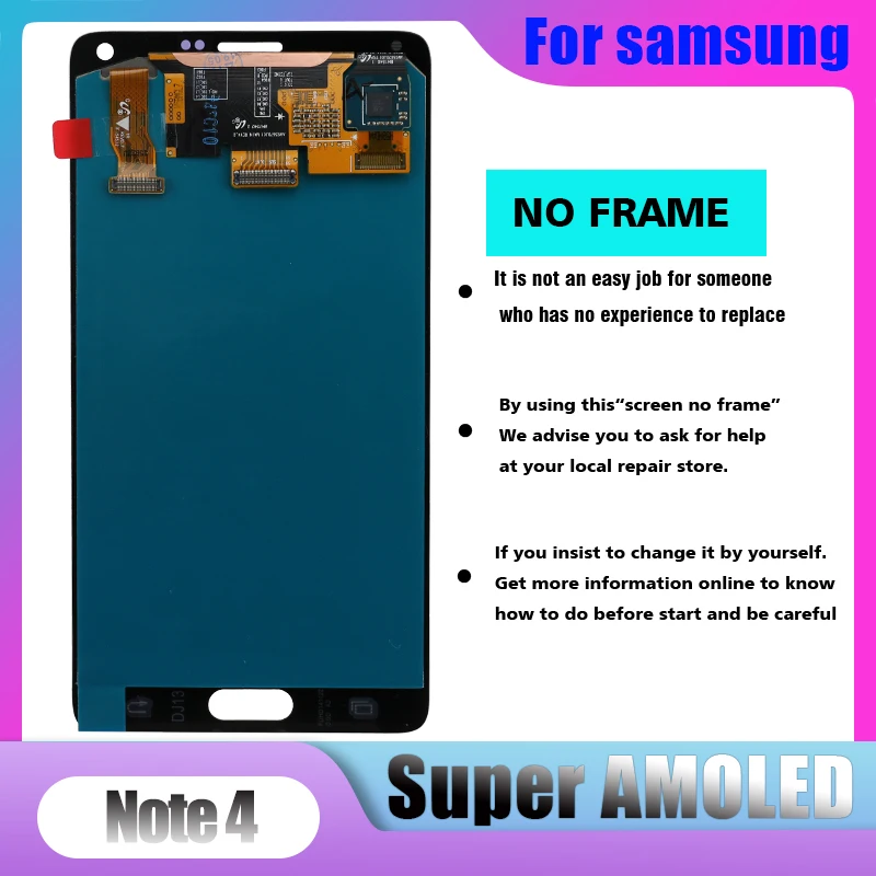 100% Оригинальный SUPER AMOLED ЖК дисплей для SAMSUNG Galaxy Note 4 сенсорный экран Note4 N910 N910A N910F