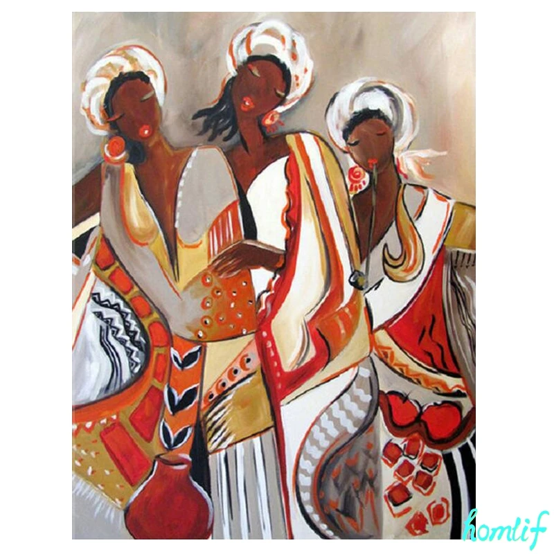 5d diy алмазная живопись на холсте мозаика Алмазная вышивка африканские женщины