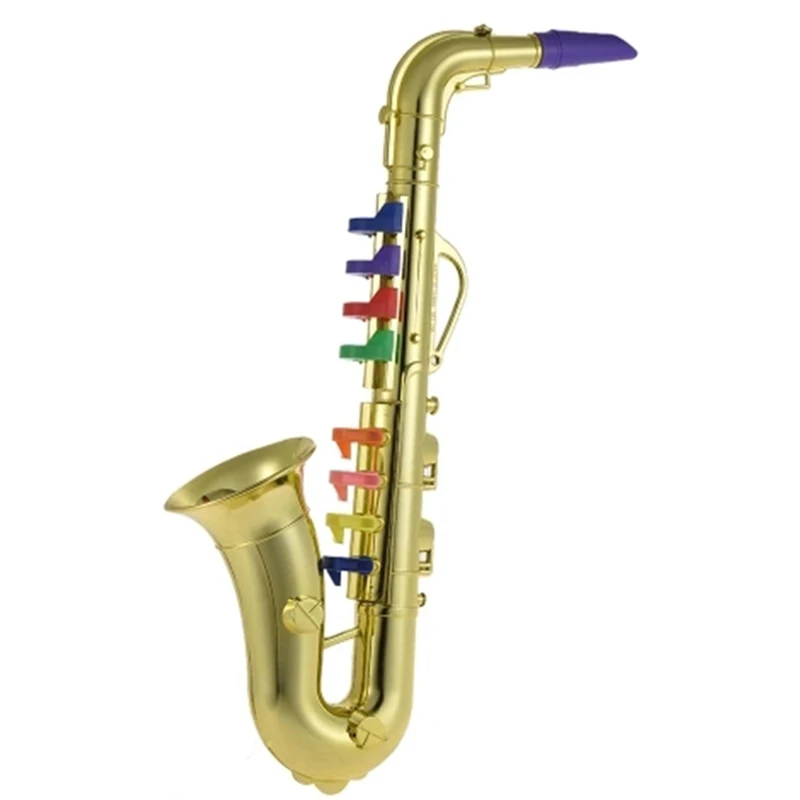 Бренд iPiggy саксофон Sax Игрушка музыкальный инструмент подарок с 8 цветными
