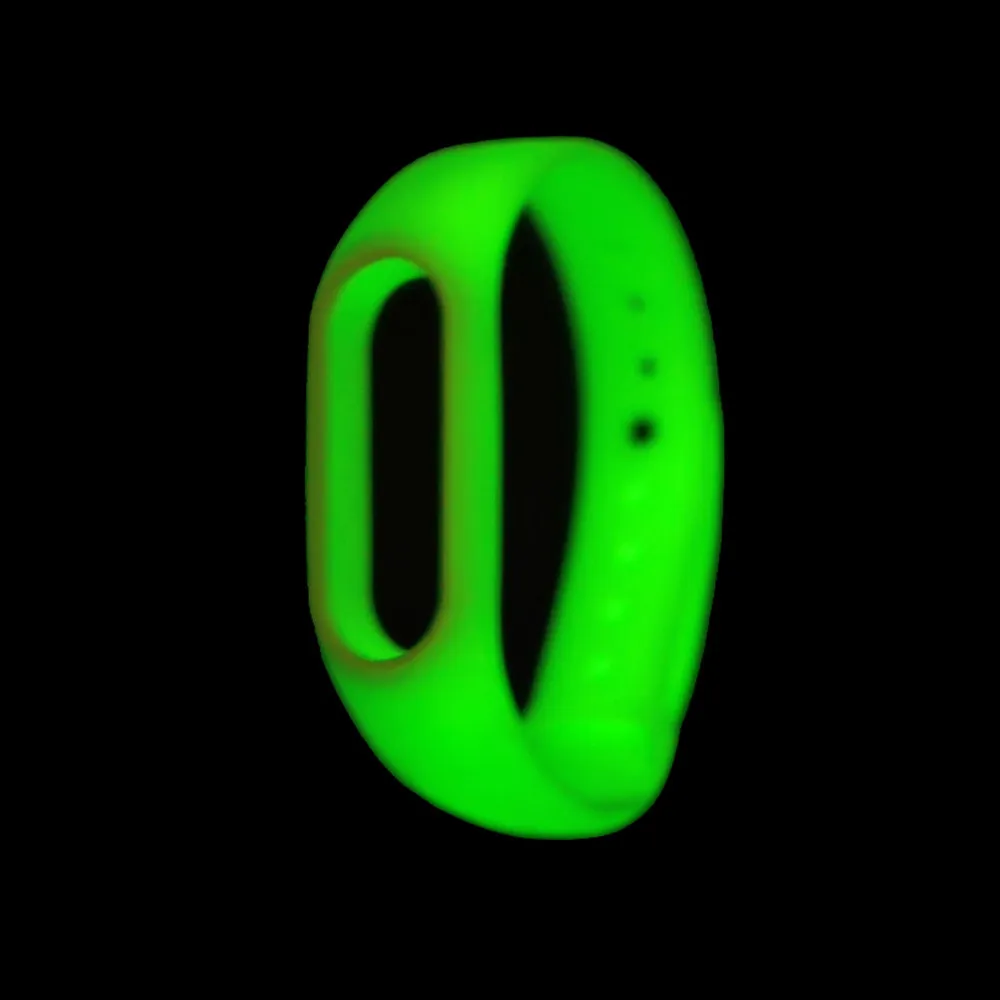 Новый светящийся силиконовый мягкий ремешок для наручных часов сменный XIAOMI MI Band 3