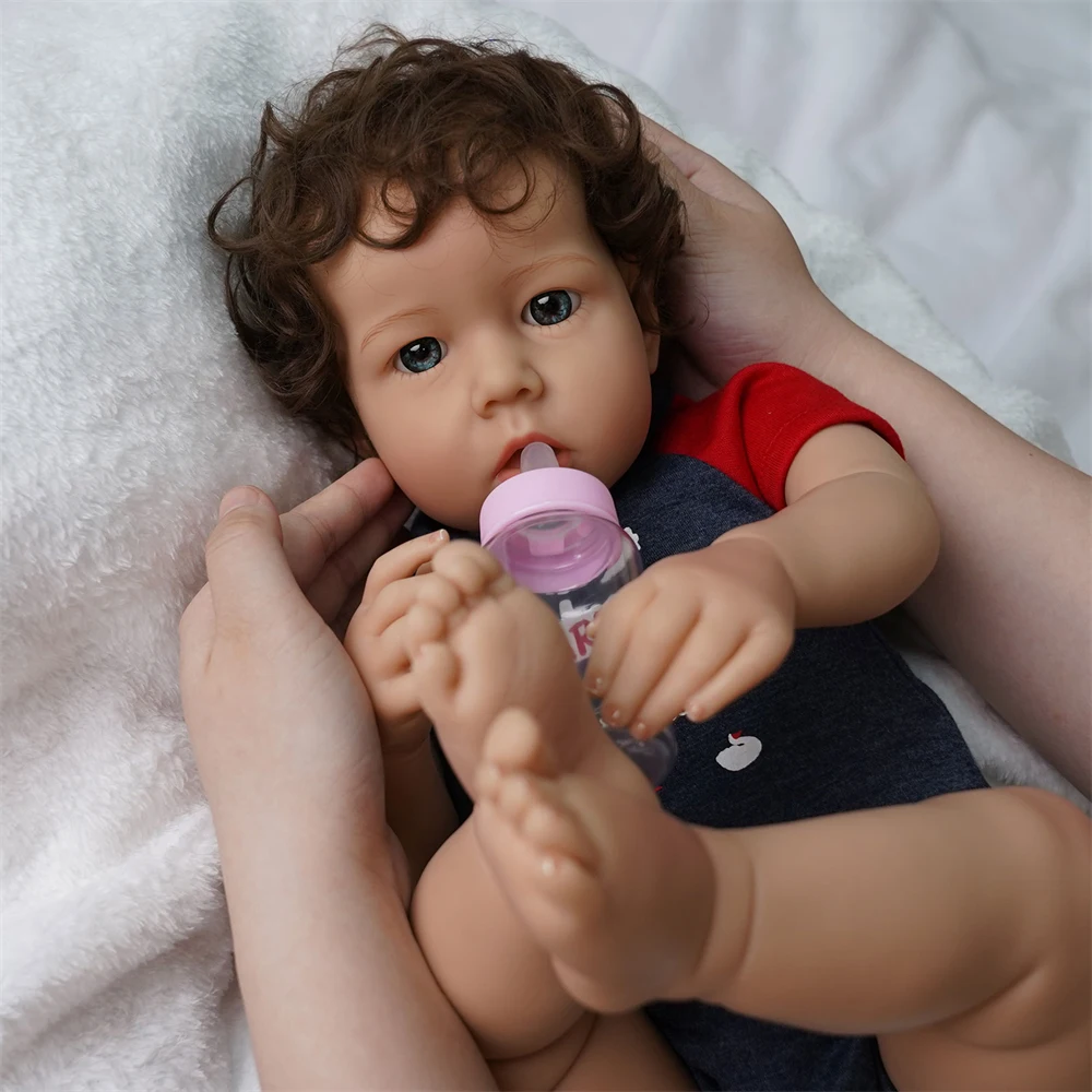 Кукла реборн силиконовая 51 см с мягкими виниловыми конечностями|Куклы| |