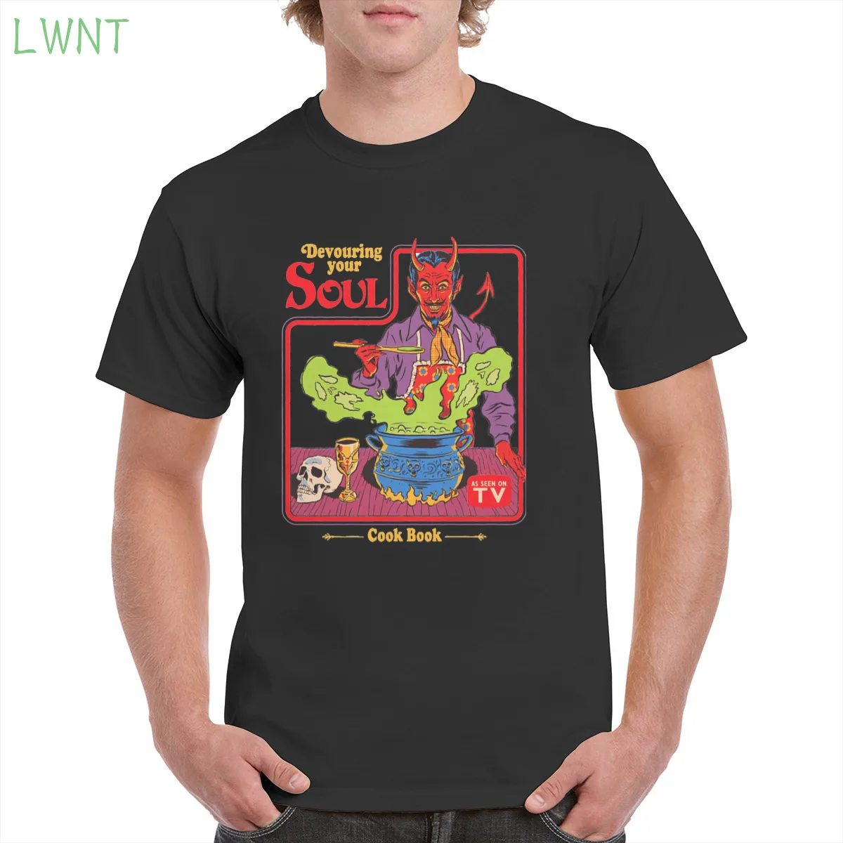 

100% Cotton Steven Rhodes Devouring Your Soul Tshirt Top Harajuku Aesthetic Tshirt Oversized clothes Female/Man